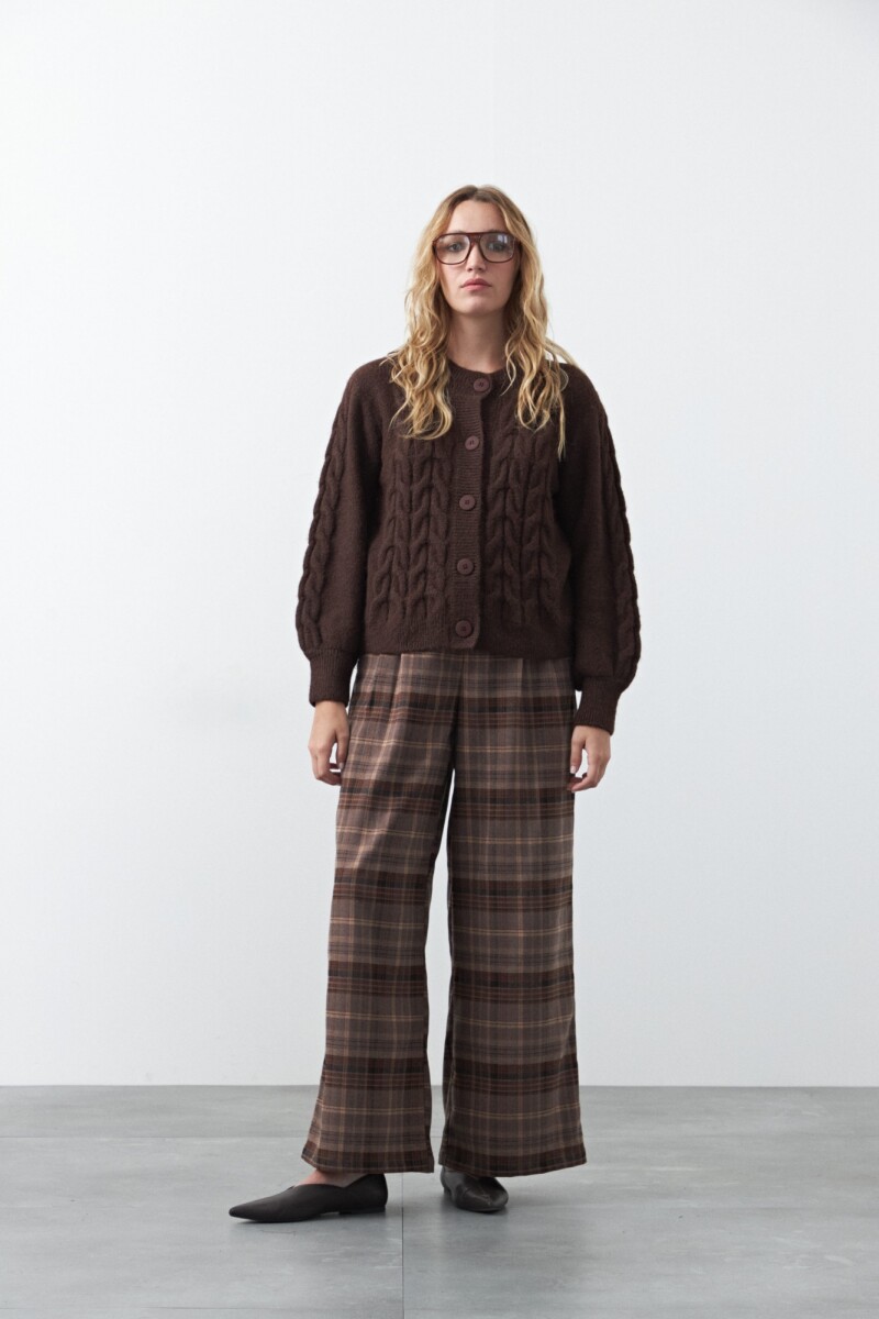 CARDIGAN BOREAL Chocolate