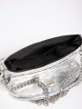 Cartera Charles Plateado
