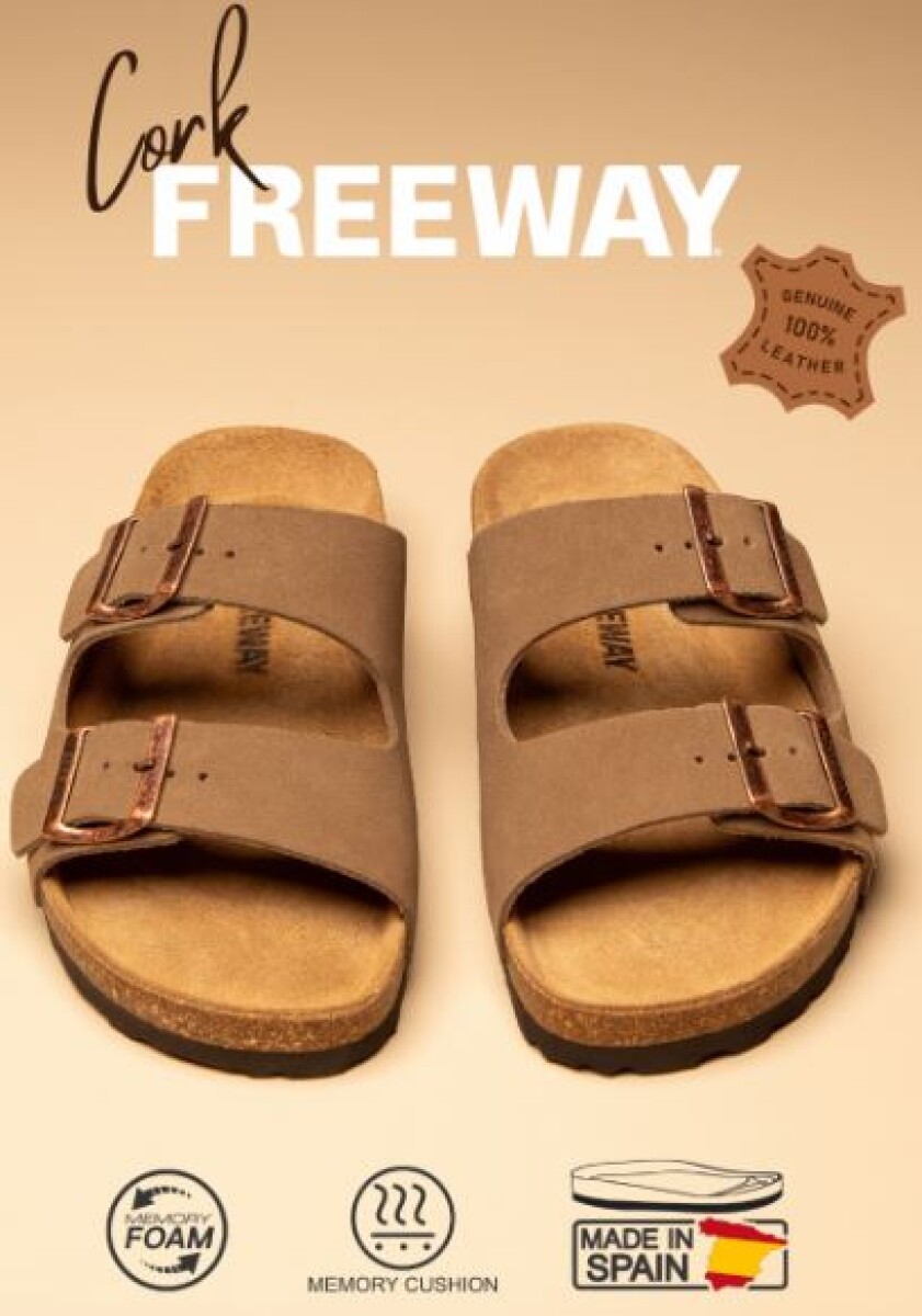 SANDALIA FREE WAY CORK - CAMURCAO T 