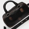 Cartera de Mano The Charmy Gang En Cuero Brush Off Negro