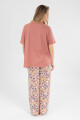 Pijama faustina pantalon Rosa antique
