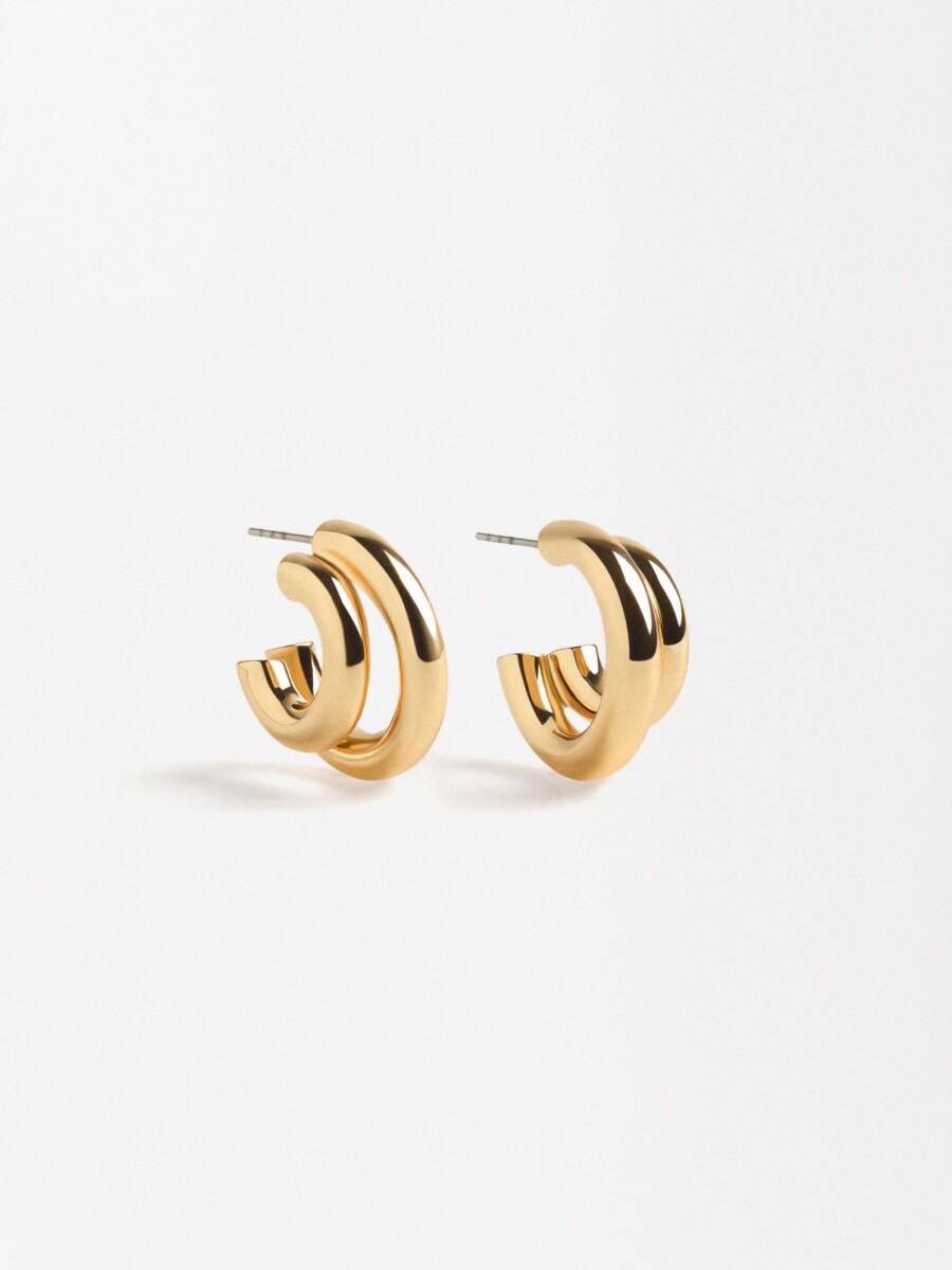 Aros Efecto Doble dorado