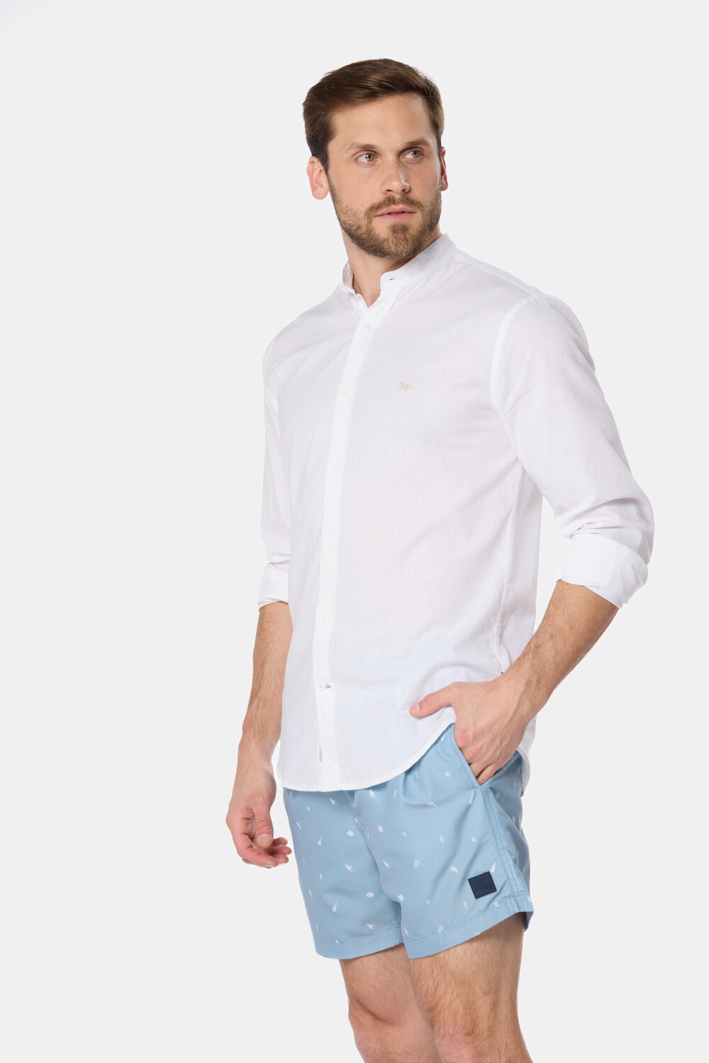 SHORT ESTAMPADO Celeste