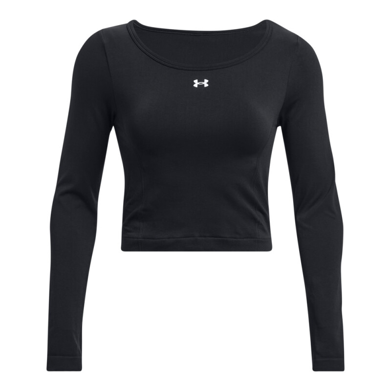 UA Vanish Seamless LS-GRN BLK-001