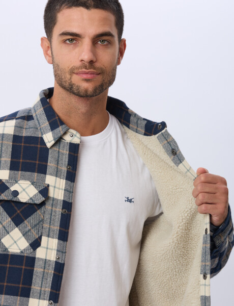 CAMPERA DE VIYELA CON FORRO DE CORDERITO Azul