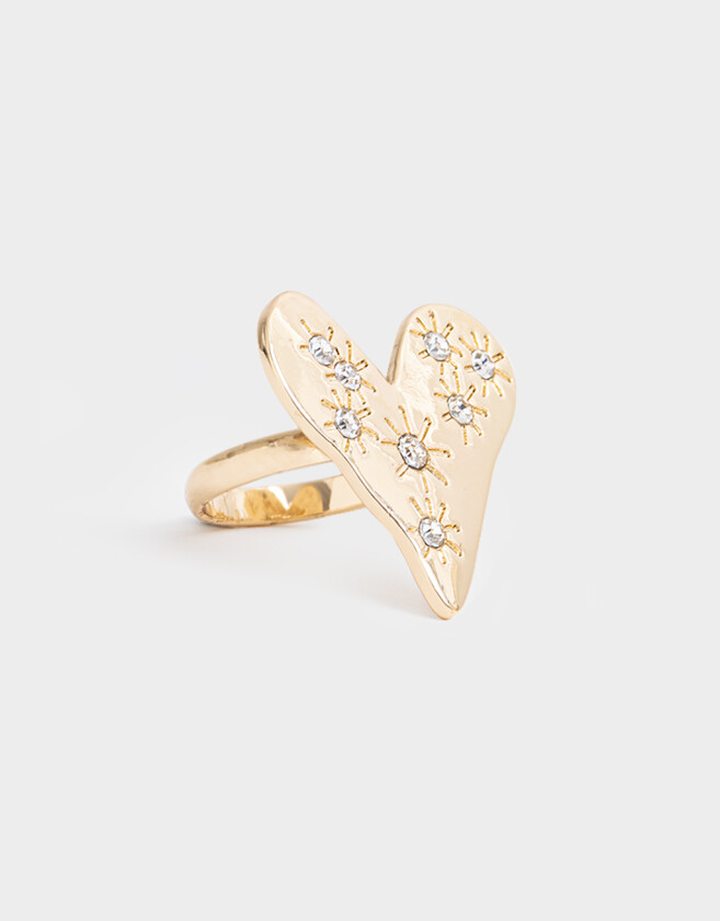 Anillos Medianos y Grandes Limited Edition Anillo De Corazón - Dorado