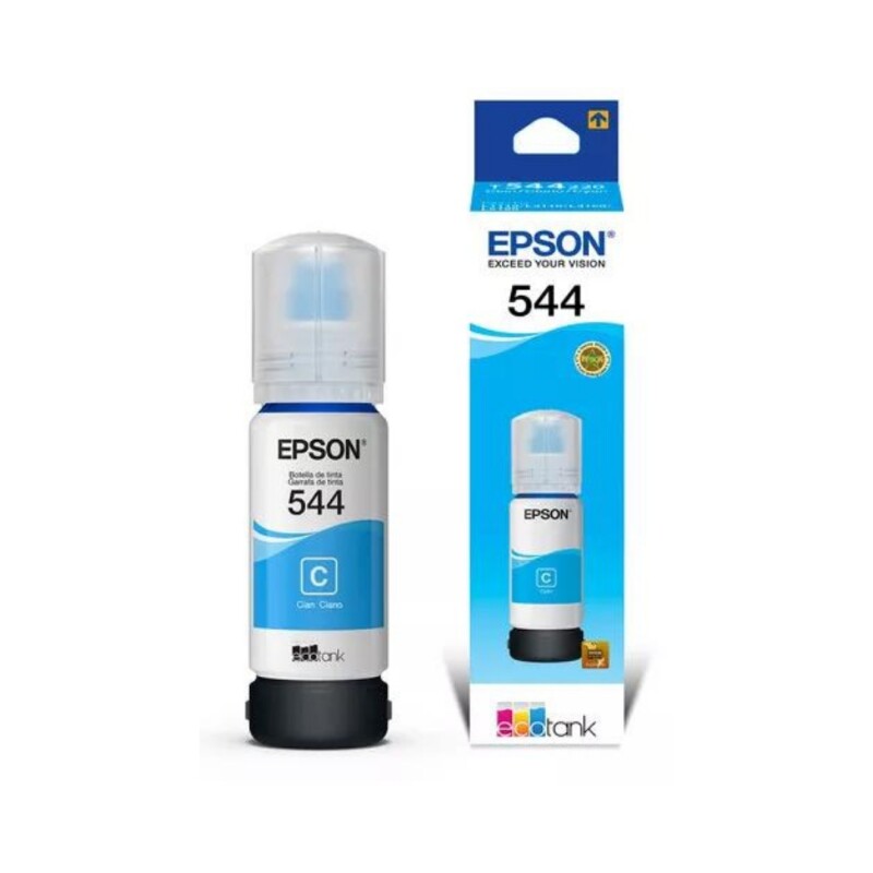 Tinta para Epson T544 Cyan L1110 L3110 L3150 L5190 S.Tanque Tinta para Epson T544 Cyan L1110 L3110 L3150 L5190 S.Tanque