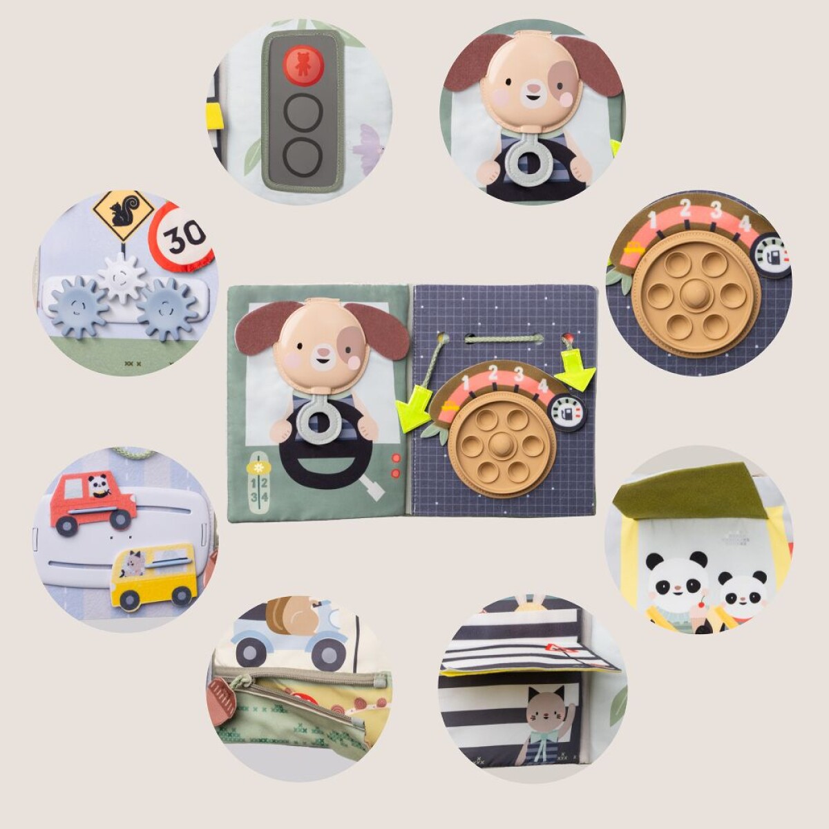 Libro de actividades para pequeños viajeros taf toys 