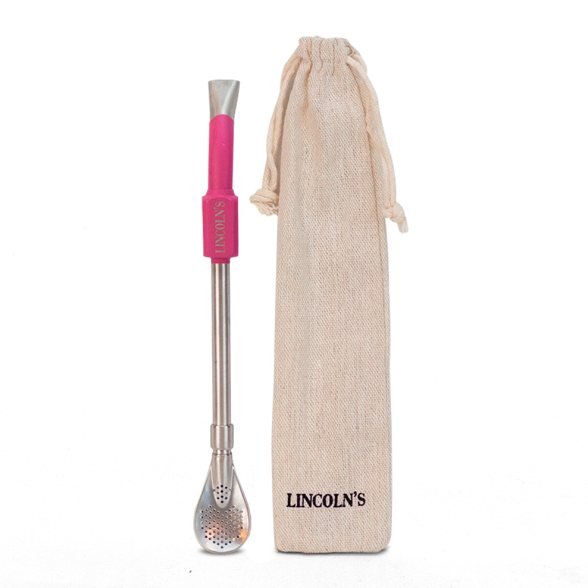 BOMBILLA GALACTIC ACERO INOXIDABLE - ROSA PURPURA 