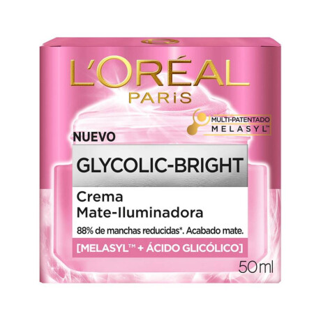 Crema Facial Loreal Paris Mate-Iluminadora 50 ML