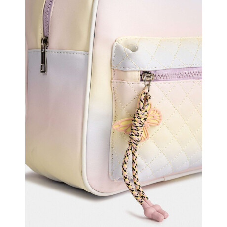 Mochila Puffy Mariposa Combinacion Arcoiris