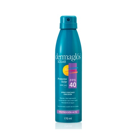 Protector solar Dermaglós Spray continuo fps40 170 ml