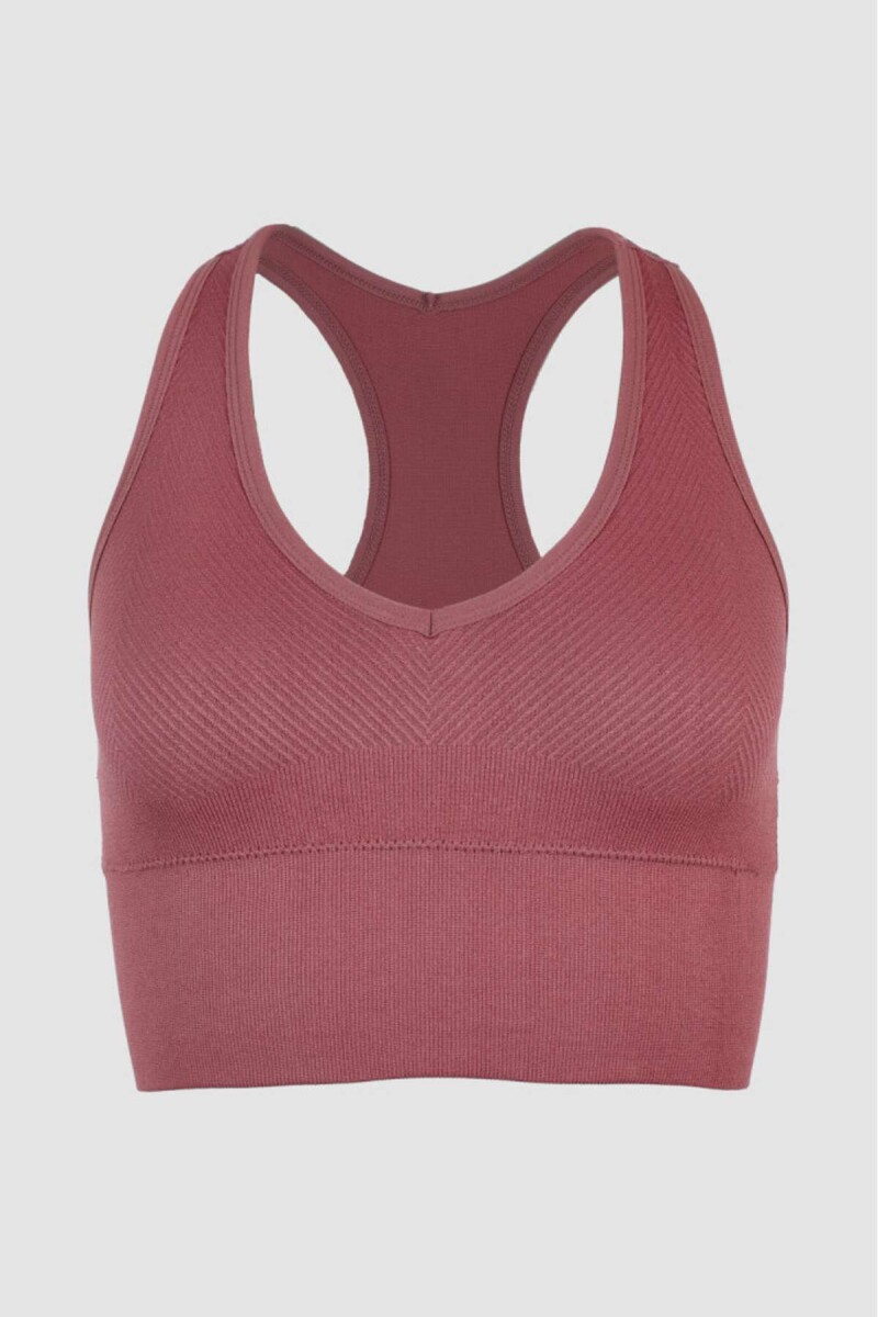 Top deportivo sin costura - Bordeaux 