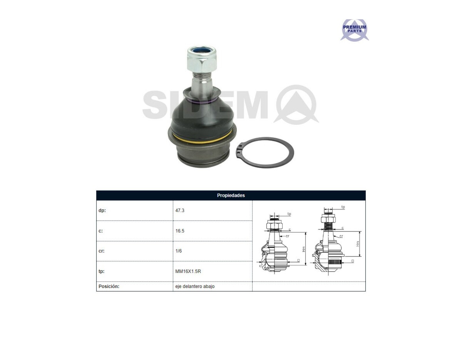 Rotula Del Toyota Hilux 04-25 Der/Izq 