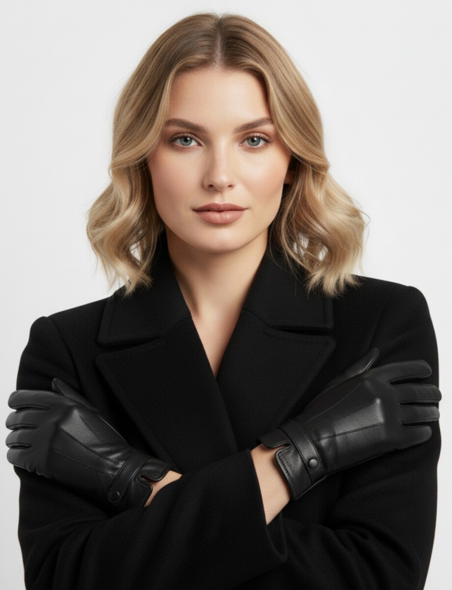 Guantes Eco Cuero - Negro 