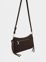 Bolso Bandolera Con Tiras Laterales marron