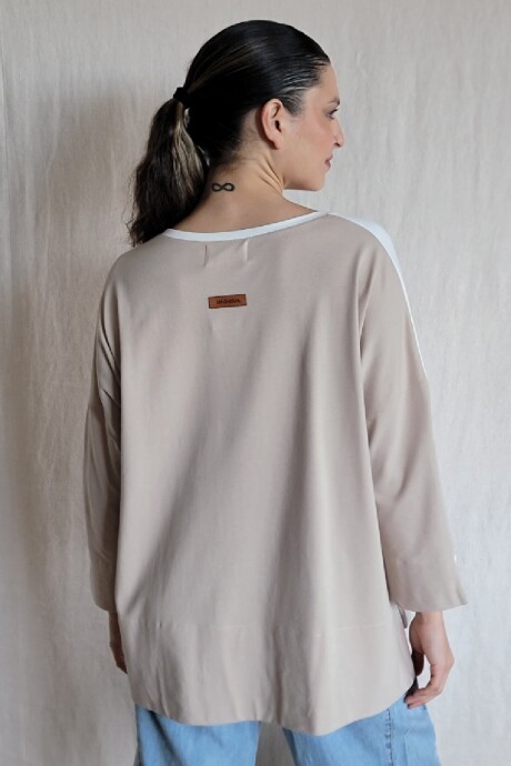 Remerón Chipre Combinada crudo y beige