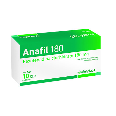 Anafil 180mg 10 Cápsulas Anafil 180mg 10 Cápsulas