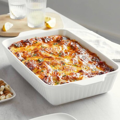 Fuente Para Servir De Cerámica 26cm x 21cm x 4.5cm Fuente Para Servir De Cerámica 26cm x 21cm x 4.5cm