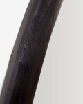 Espejo Magrit de madera maciza de mungur con acabado negro Ø 60 x 110 cm Espejo Magrit de madera maciza de mungur con acabado negro Ø 60 x 110 cm