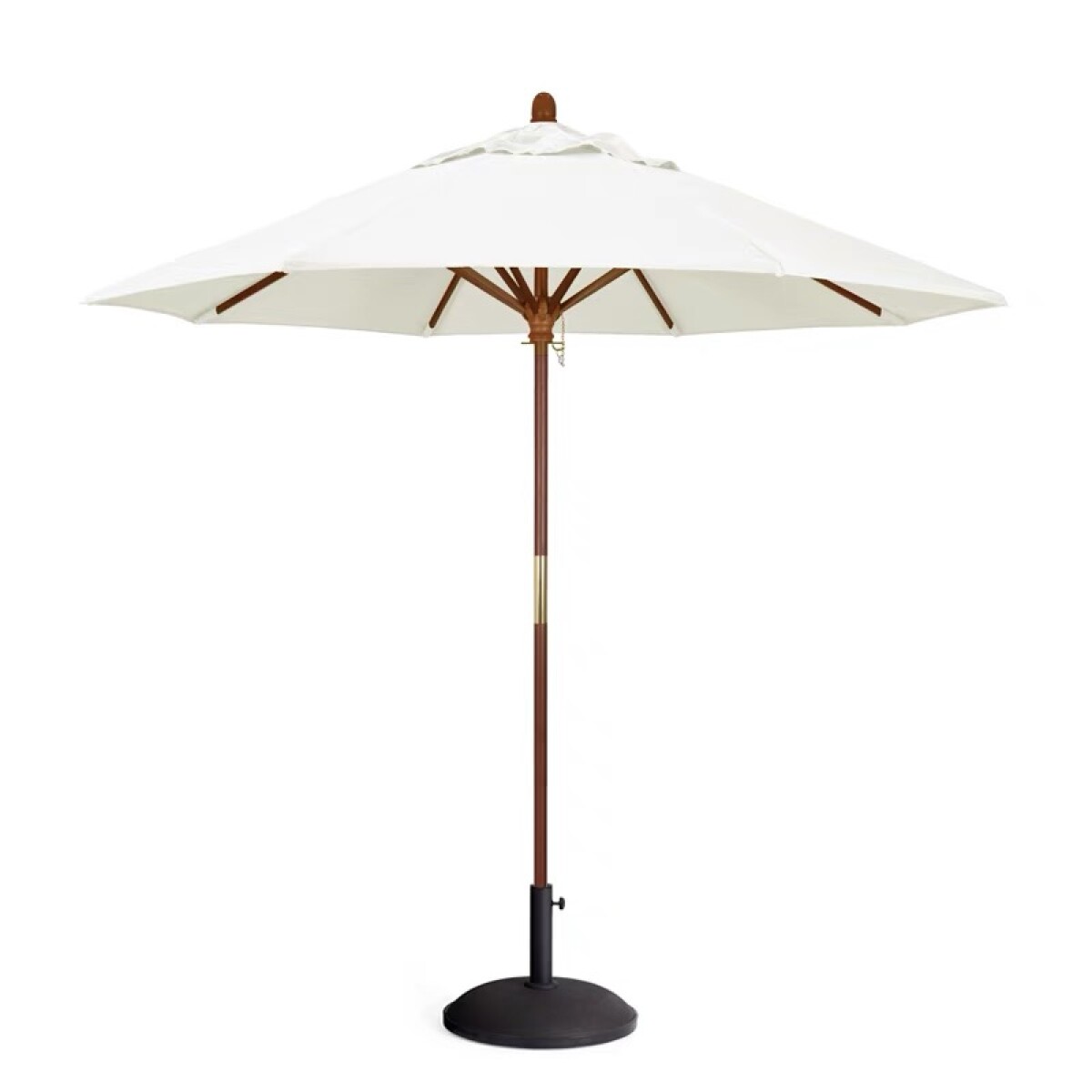 Sombrilla Jardin Madera Profesional 3.0 Mts Redonda ZAKA 