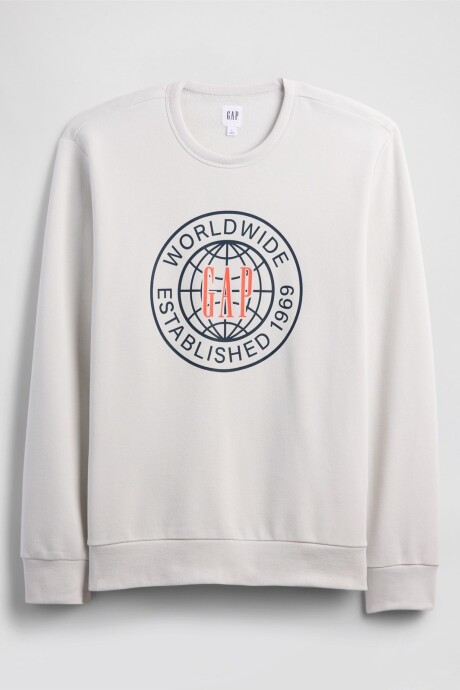 Buzo Deportivo Logo Gap Hombre Silver Swan