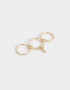 Anillos Medianos y Grandes Con strass Anillo De Metal Con Strass - Dorado