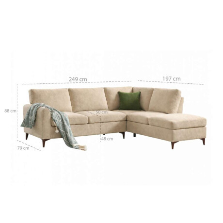 Sillon Esquinero Living Roma Sand
