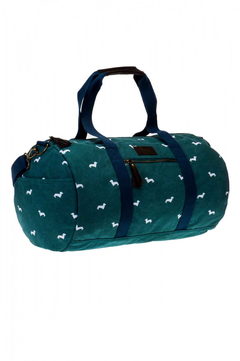 Bolso canvas con print Verde