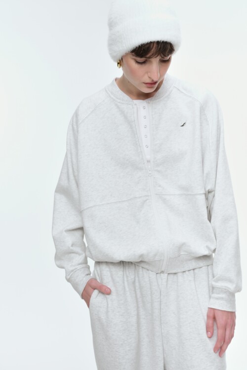 Campera Elsie Gris Melange