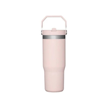 MUG TERMICO C/PICO 900ML ACERO ROSA