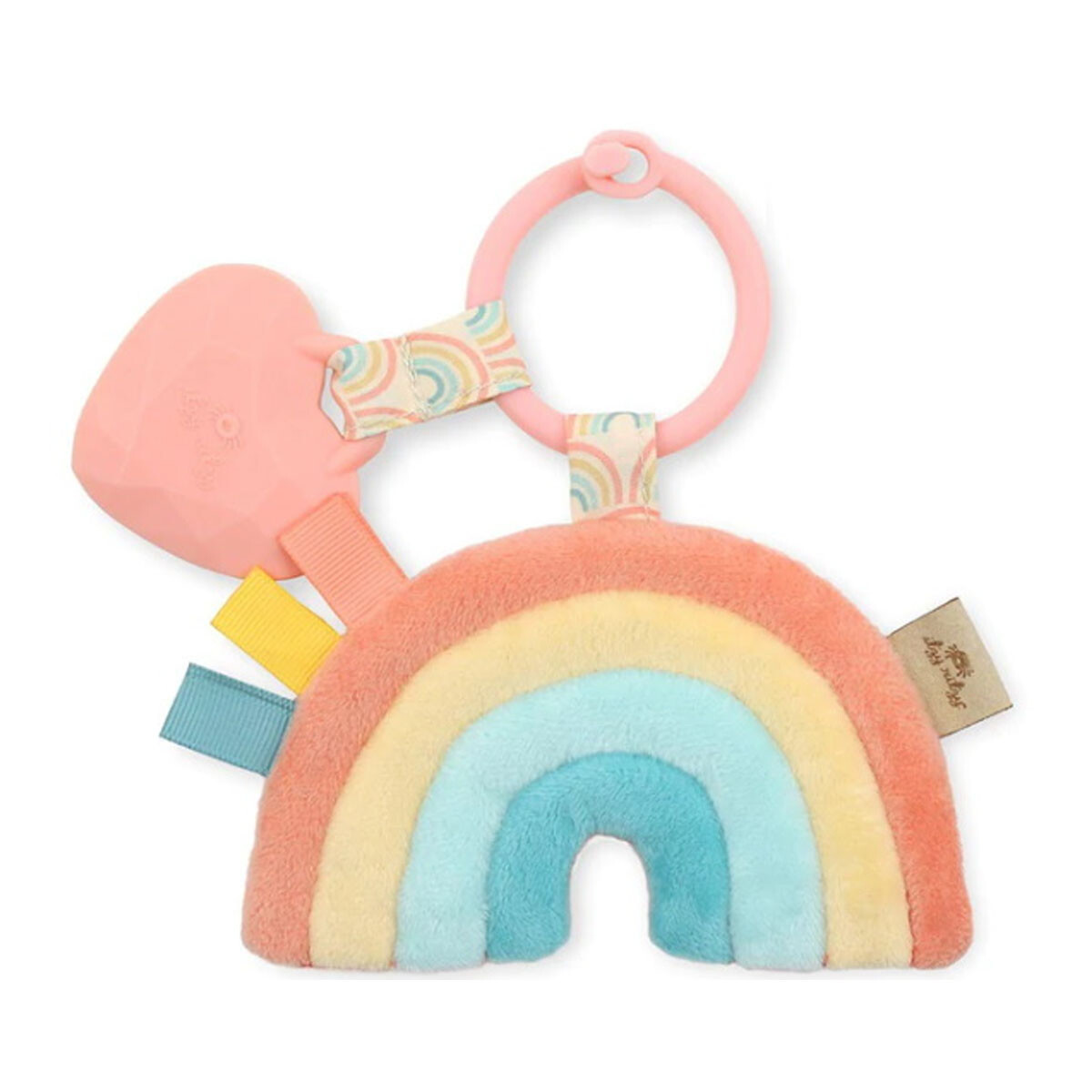 Aro con mordillo y peluche Itzy Pal arcoiris 