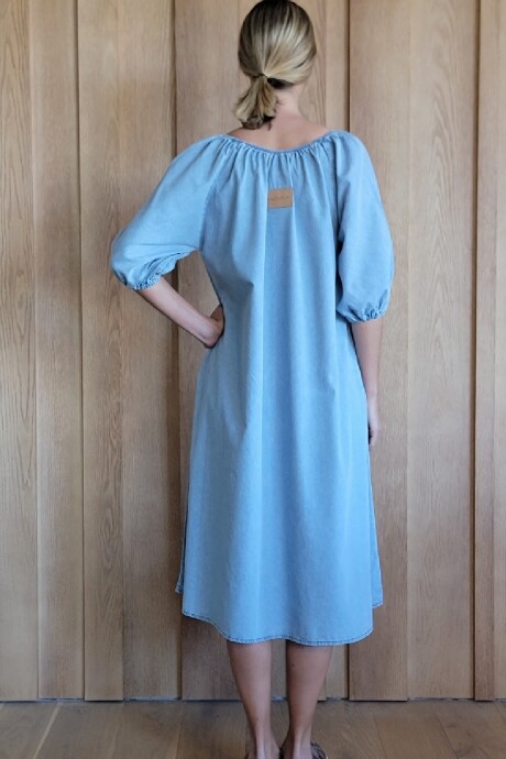 Vestido Bayahibe Denim Celeste