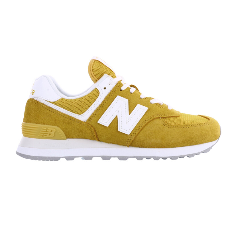 Championes de Mujer New Balance 574 Amarillo - Blanco