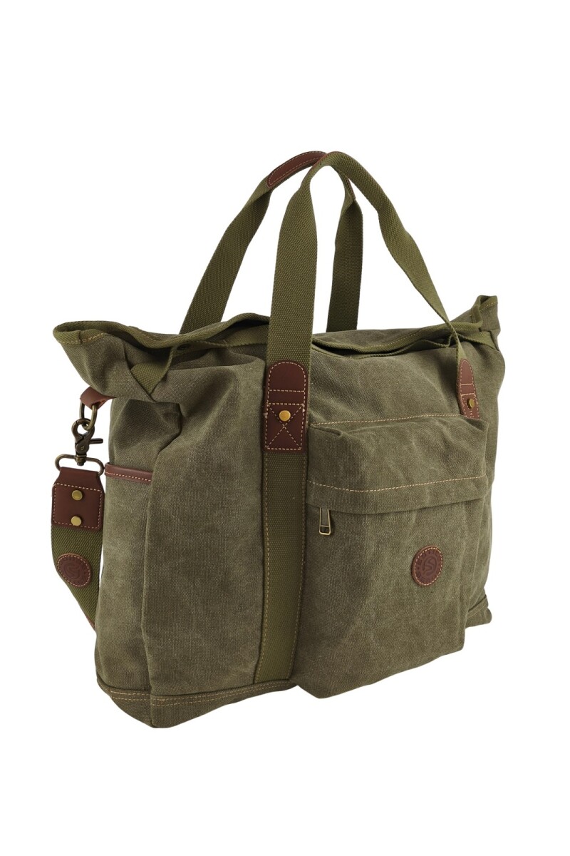 Bolso tote de lona urbano Verde