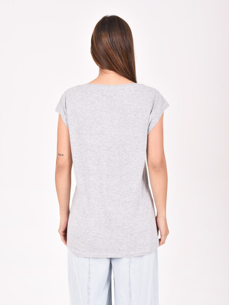 REMERA BASICA VELTO GRIS