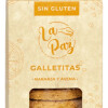 Galletita naranja y avena 150g La Paz sin Gluten Galletita naranja y avena 150g La Paz sin Gluten