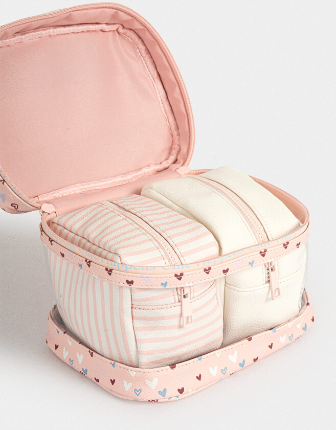 Porta Cosméticos Set De Portacosméticos - Combinacion Bicolor