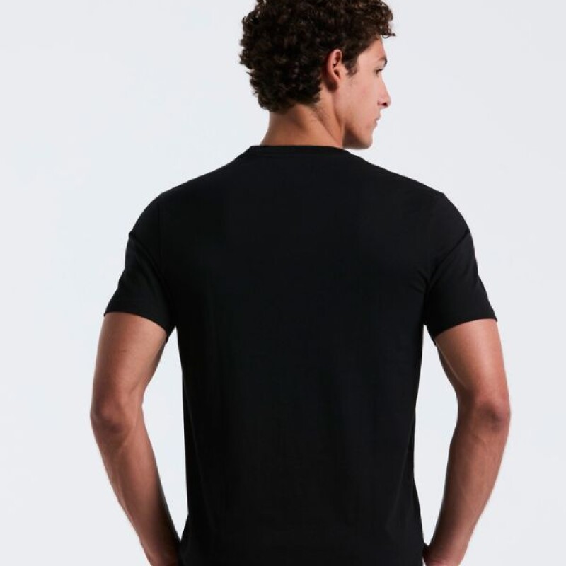 Remera Jrsy Stamp Logo Tee Penguin Negro