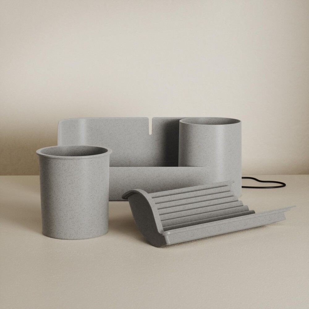 CASCADA/MACETA POLIPROPILENO GRIS UMBRA 1019510