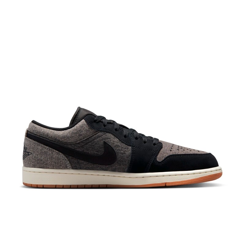 Championes Air Jordan 1 Bajo Se de Hombre Negro
