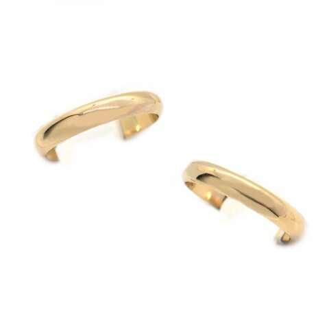 Par de Alianzas y Cintillo en Oro 18 Kilates Rojo 3mm Gruesas Par de Alianzas y Cintillo en Oro 18 Kilates Rojo 3mm Gruesas