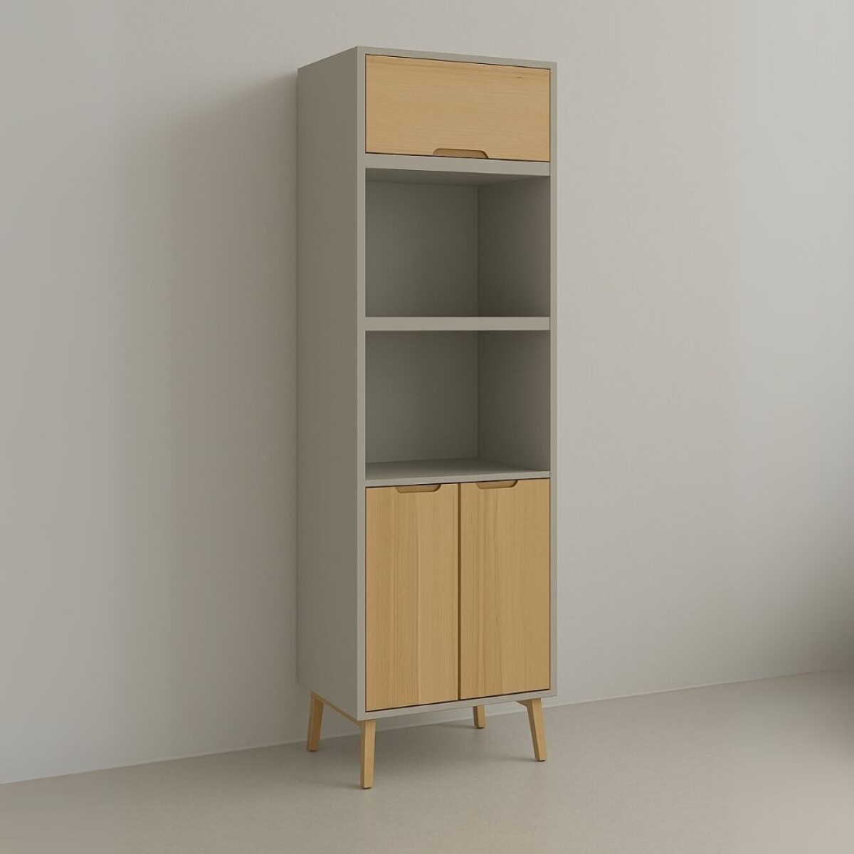 PANELERO - LINEA WOOD GRIS 