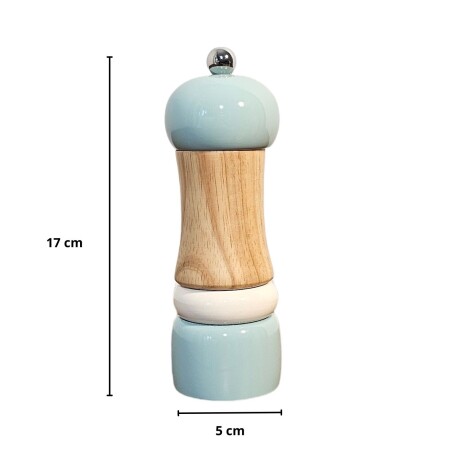 Molinillo Pimentero Salero de Madera Cocina Verde