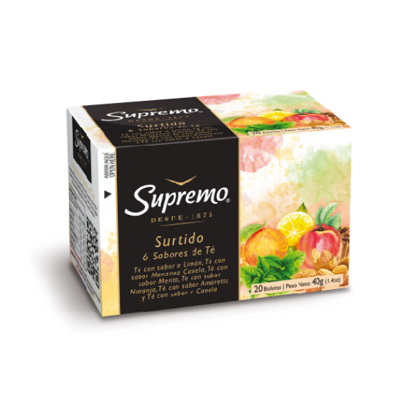TE SUPREMO SURTIDO 6 SABORES x 20 sob Unica