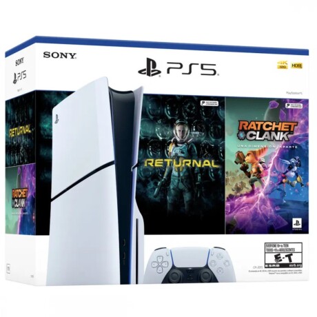 Consola Playstation 5 Slim con lectora y 2 juegos V01
