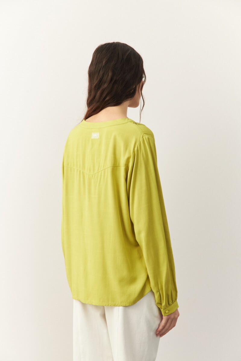 CAMISA PERLINA Verde Manzana