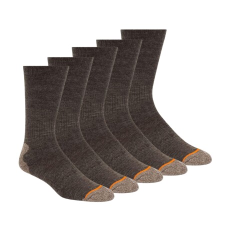 Set x5 medias de lana Weatherproof Marrón