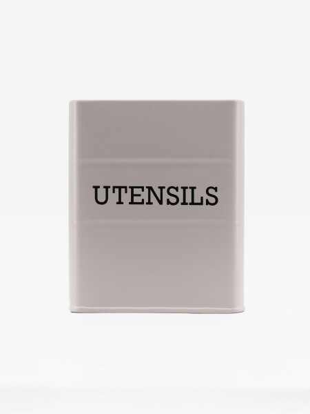 SOPORTE UTENSILIOS O. WHITE GRIS