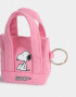 Llavero Llavero Y Charm Mini Cartera "snoopy" - Fucsia Claro